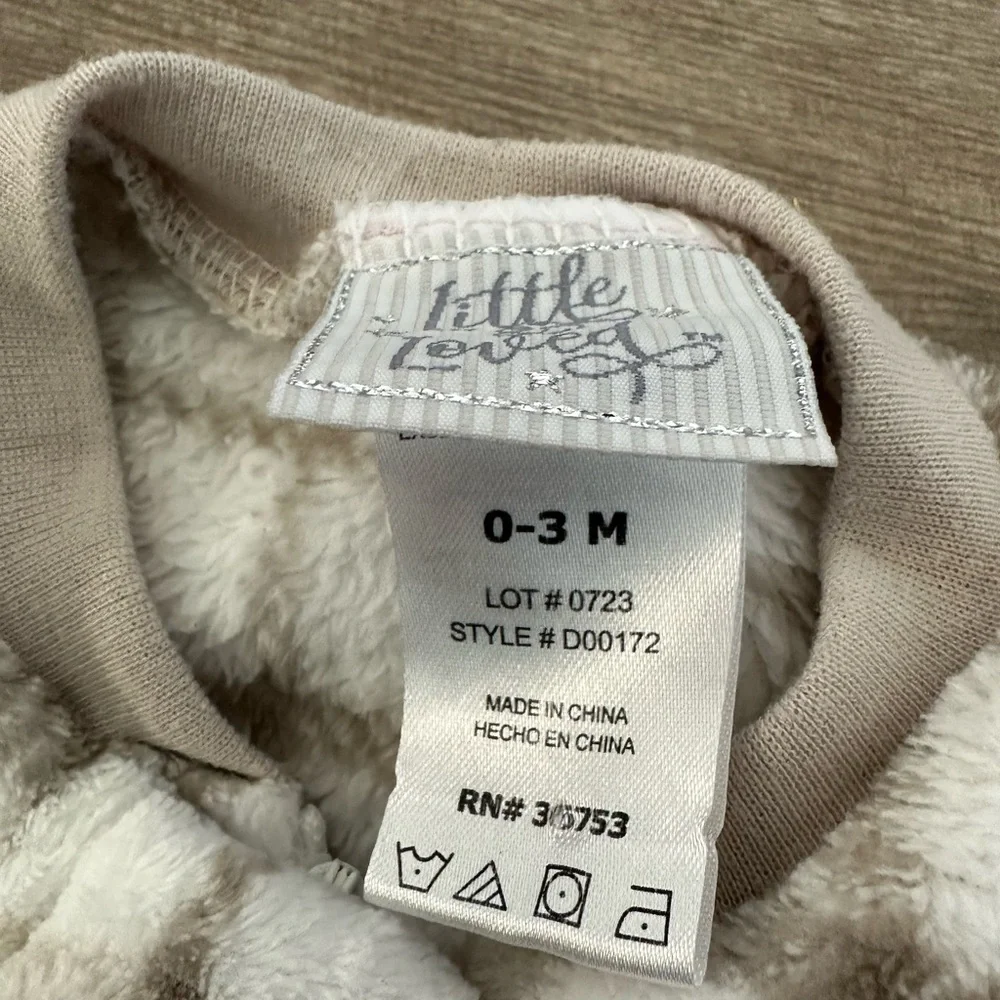 Little and Loved Boutique Fleece Plaid & Duck Baby Boy Footies 0-3 monthsl